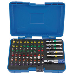 Draper Expert 82405 Coloured Screwdriver Bit Set (60 Piece) 25mm, 50mm 1/4&quot; Bits