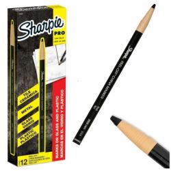 Marker woskowy Dermatograf Sharpie China czarny z końcówką 2,0mm