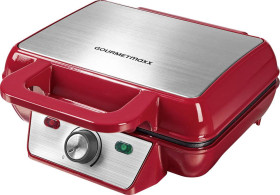 Gofrownica GourmetMaxx 07841 programowana temperatura, czerwony