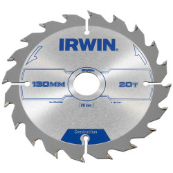 IRWIN&#xAE; 1897087 Construction Circular Saw Blade 130 x 20mm x 20T ATB