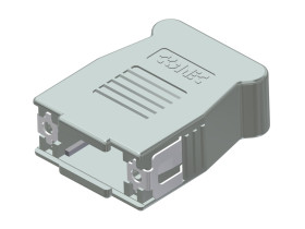 Osłona tylna D-Sub 9 -pinowe Tworzywo sztuczne Proste CONEC
