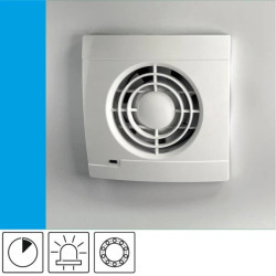 Wentylator domowy Aero VK100T kontrolka LED, łożysko kulkowe, wyłącznik czasowy, fi 100 mm, kolor biały