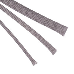 4mm Grey Expandable Braided Sleeving (price per meter)