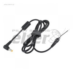 Wtyk zas. 5,5/2,5 (18.5V/3.8A) kÄ…towy z kablem