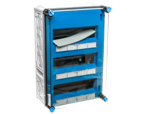 Skrzynka modułowa Mi, IP 65, wlk.3 - 3x12 modułów, z zaciskami Fixconnect Mi 1336 2000606