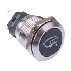 Bilge Pump 2' Blue LED Momentary 19mm Vandal Push Button Switch SPDT 12V