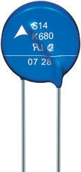 EPCOS Warystor z tlenków metali 18 to 1800 V Standard 2970 V 10 A 480 pF