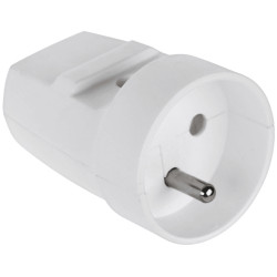 Gniazdo z uziemieniem białe