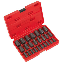 Sealey AK8182 Multi-Spline Screw Extractor Set 25pc