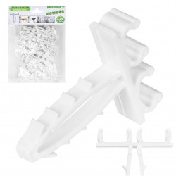 Uchwyt kablowy podwójny szybki montaż do kabli płaskich (8/12mm) APP-01/2 100szt.