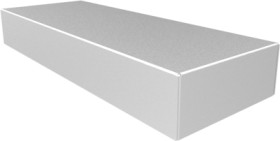 Aluminum enclosure, (L x W x H) 343 x 127 x 51 mm, natural, 1444-18