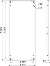 Spacial SF płyta montażowa, 2200x800mm NSYMP228