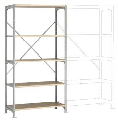 Manuflex RM4109 Moduł podstawowy regału 200 kg (S x W x G) 970 x 2500 x 600 mm stal cynkowany ocynkowany podłoga drewnia