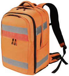 Dicota Warnschutz Plecak na laptopa Hi-Vis 32-38 Liter Pasujący do przekątnej: 43,9 cm (17,3") pomarańczowy