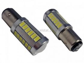 Żarówka LED 12V 4W dwuwłóknowa Biała, migająca