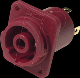 FCR2069 Cliffcon® female connector, 4 pin, red
