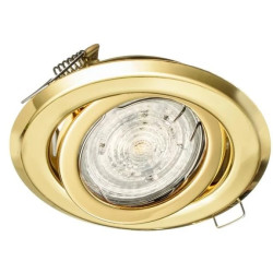 Oprawa BETA okrągła ruchoma BS złoty blacha stalowa