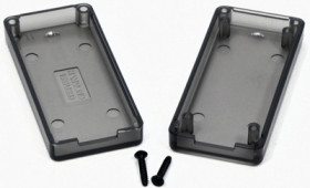 ABS enclosure, (L x W x H) 65 x 30 x 15 mm, transparent, IP54, 1551USB3TSK