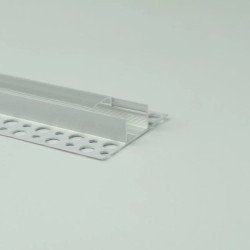 Profil GNS01 natynkowy biały + klosz transp. 1m