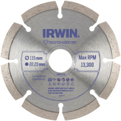 Irwin IW8087103 Segmented Diamond Blade 115 x 22.23mm