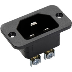 Martin Kaiser Elektro 836/sw Hot Wire Connector Plug 16A Black 1 piece