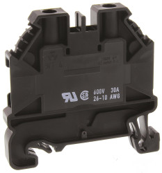 Blok zacisków przelotowych Wieland poziomy: Pojedynczy 26 → 10AWGŚruba WT 4 raster: 6mm 32A 1 kV