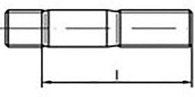 Śruba dwustronna TOOLCRAFT TO-9985710 M20 65 mm DIN 939 10 szt.