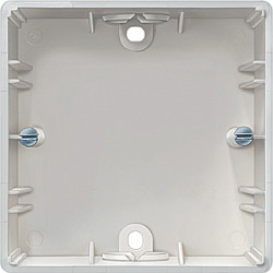 Surface-mounted housing, 1-fold, titan white, for cover, 5TG2166