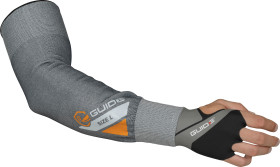 Osłona ochronna, Czarny, szary, Odporność na przecięcia, GUIDE 372, Wielorazowe