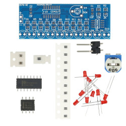 DIY Zestaw NE555 + CD4017 efekt biegnącej wody - do nauki lutowania