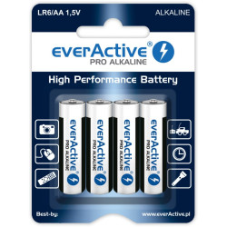 Baterie AA / LR6 everActive Pro Alkaline – 4 sztuki (blister)