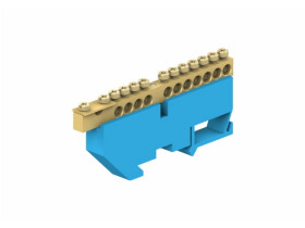 Listwa zaciskowa ochronna 11-modułowa/11x16mm2+1x35mm2/Niebi LZN1102-N R739592 AN-KOM