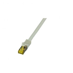 Patchcord SFTP 5m Cat.6a LSZH szary na kablu Cat.7