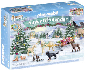 Playmobil® Horses of Waterfall Konie z kalendarza adwentowego: Świąteczny kulig 71345