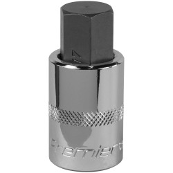 Sealey SBH025 Hex Socket Bit 17mm 1/2&quot;Sq Drive