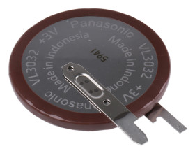 Akumulator monetowy 3V VL3032 Pin płytki drukowanej 30mm, litowo wanadowy