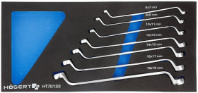 Zestaw kluczy oczkowych 7 szt., wkład EVA HT7G122