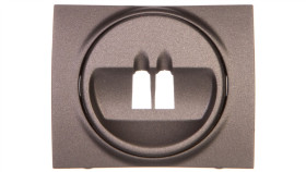 Sistena Life Plakietka Gniazda Głośnikowego Pojedynczego Choco 771200