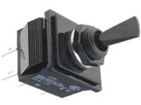 HEB8-3 Przełacznik hebelkowy ON-OFF 2 pozycje stabilne, czarny 2 styki