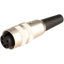 Lumberg KV50/6 5-Pin DIN Female Socket IEC 60130-9 Cable Mount