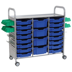 Callero Plus STEAM Activity Treble Trolley &amp; Royal Blue Gratnells Trays