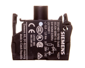 Oprawka blok LED biały 230V AC montaż czołowy przył śrubowe SIRIUS ACT 3SU1401-1BF60-1AA0