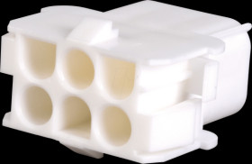 0-0926682-3 6-pin Mate-N-LOK receptacle housing, 2-row