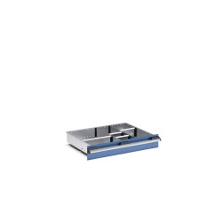 Zestaw przegródek Ściana działowa Srebrny Blacha stalowa for use with Szuflady, Dimensions650 X 525 X 100mm Bott