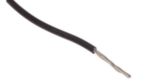 Przewód O Podwyższonej Odporności Etfe Czarny, 100M 19/0,12 Mm, 600 V, -75 ›...