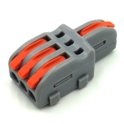 Szybkozłączka 1/3-tor 250V 32A Pomarańczowa, linka/drut