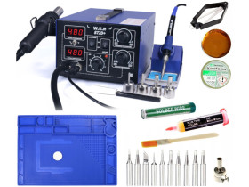 Stacja lutownicza WEP 872D+ +Pęseta do PLCC Mata 44x31cm Flux 223