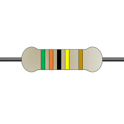 Rezystor metalowy 5.1 mΩ 1 W 1 % ±200 ppm/°C Rezystor Yageo