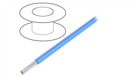 3077 Bl005 Przewód Na Rolce O Długości 30,5M Linka Cu, 600V Pvc Niebieski 16 Awg