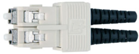 FO plug, SC, PCF, multimode, ceramic, beige, 100007588